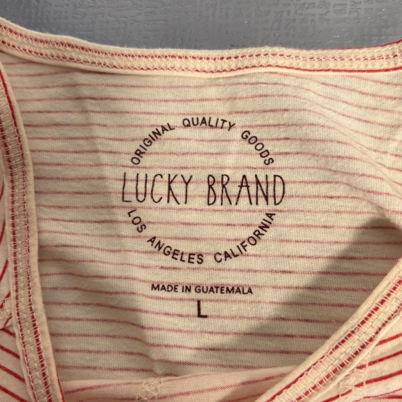 Lucky Brand Tank Top Womens Large Namaste Lotus Festival Boho Spiritual Yoga - Picture 5 of 7